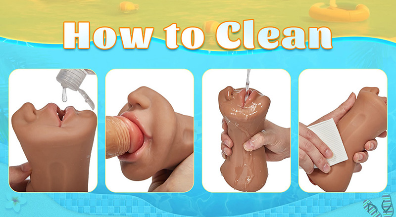 Lovesvibe 3 Channel Mouth Vaginal 3D Realistic Texture Pocket Pussy 7.4 Inch 10