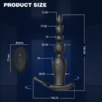 Lovesvibe 10 Powerful Vibration Modes Anal Beads App Remote Control Anal Vibrator for Anus Stimulation