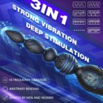 Lovesvibe 10 Powerful Vibration Modes Anal Beads App Remote Control Anal Vibrator for Anus Stimulation