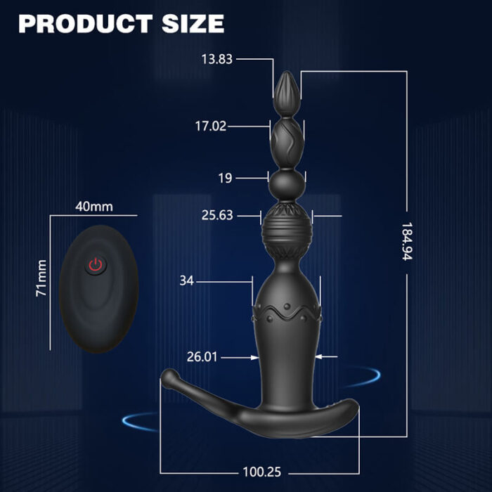 Lovesvibe 10 Powerful Vibration Modes Anal Beads App Remote Control Anal Vibrator for Anus Stimulation