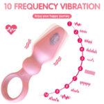 Lovesvibe 10 Vibration Modes Anal Beads Dildo Anal Plug Vaginal Balls for Solos & Couple Plays