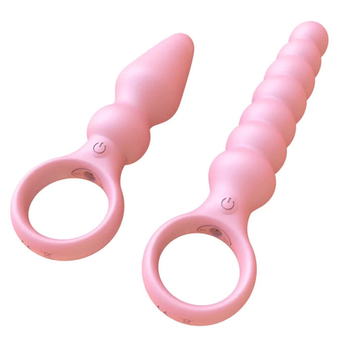 Lovesvibe 10 Vibration Modes Anal Beads Dildo Anal Plug Vaginal Balls for Solos & Couple Plays