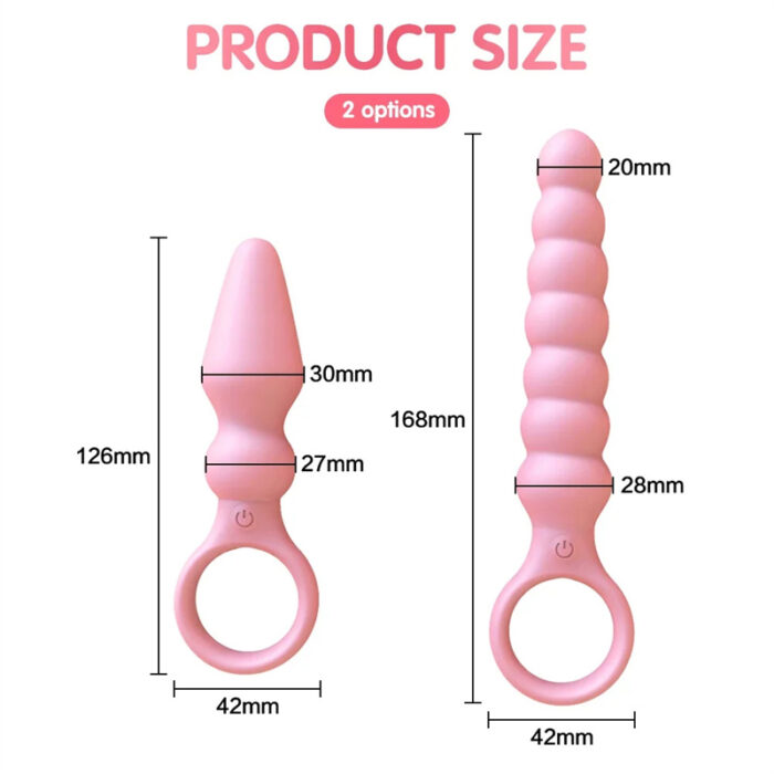 Lovesvibe 10 Vibration Modes Anal Beads Dildo Anal Plug Vaginal Balls for Solos & Couple Plays