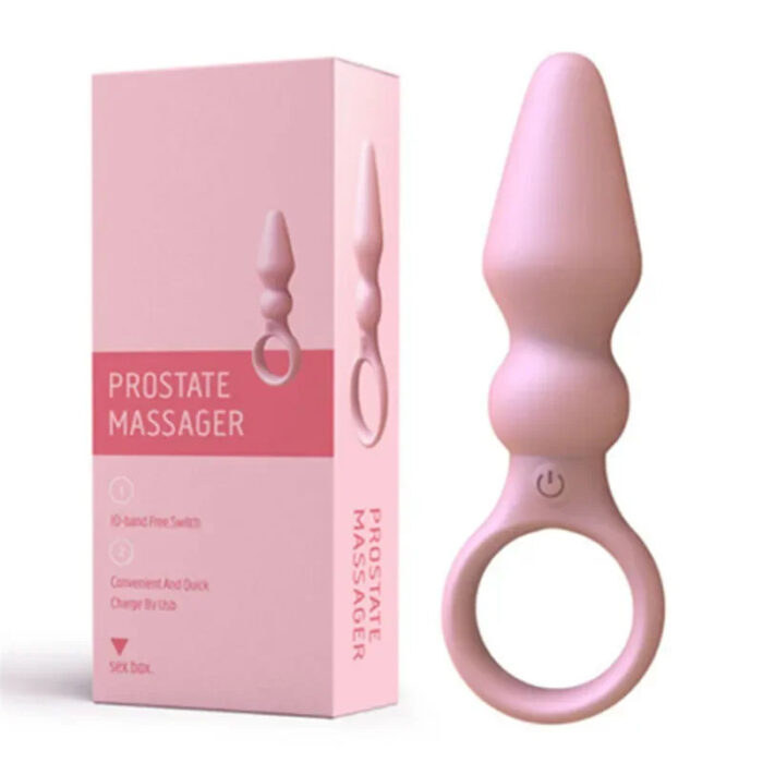 Lovesvibe 10 Vibration Modes Anal Beads Dildo Anal Plug Vaginal Balls for Solos & Couple Plays