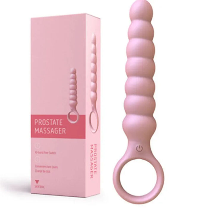 Lovesvibe 10 Vibration Modes Anal Beads Dildo Anal Plug Vaginal Balls for Solos & Couple Plays
