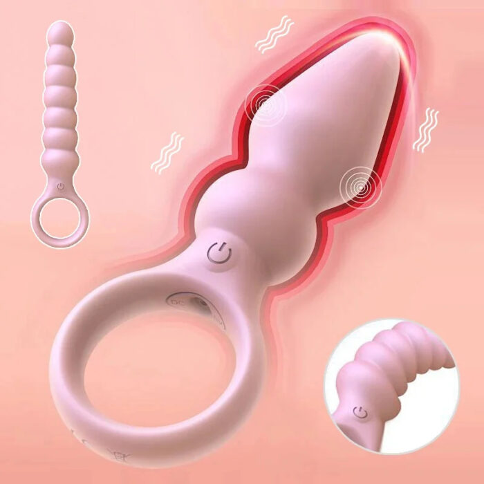 Lovesvibe 10 Vibration Modes Anal Beads Dildo Anal Plug Vaginal Balls for Solos & Couple Plays