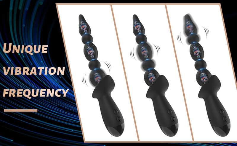 Lovesvibe 10 Vibration Modes Vibrating Anal Beads for Vagina Massage Clitoris Stimulator