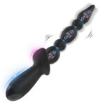 Lovesvibe 10 Vibration Modes Vibrating Anal Beads for Vagina Massage Clitoris Stimulator