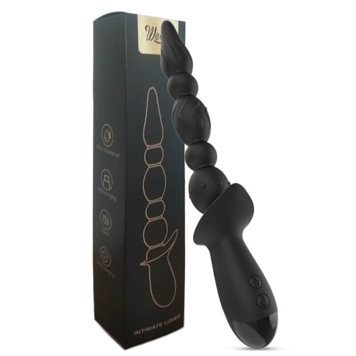 Lovesvibe 10 Vibration Modes Vibrating Anal Beads for Vagina Massage Clitoris Stimulator