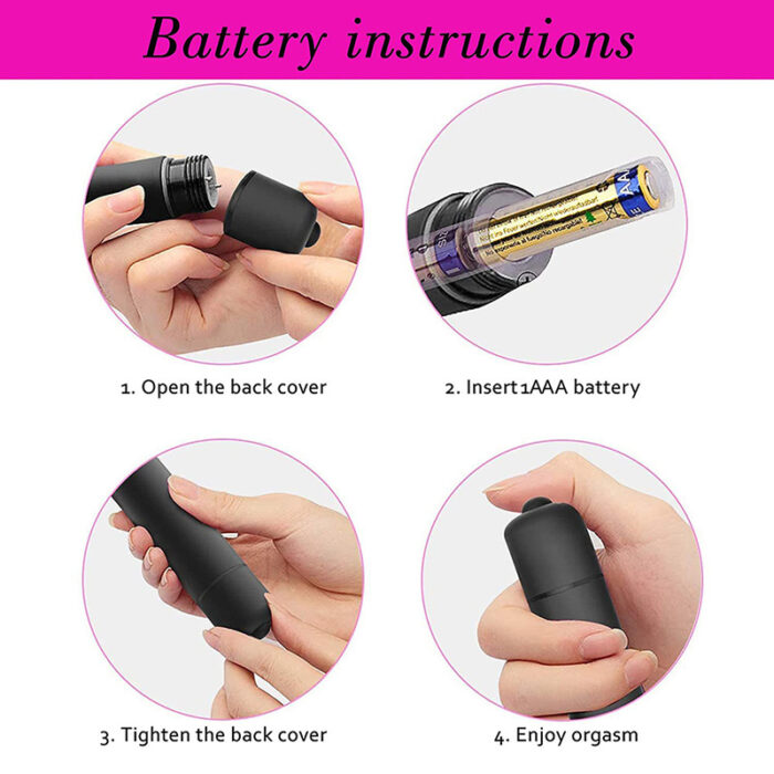 Lovesvibe 10 Vibrations Powerful Mini Bullet Vibrator for Women Clitoris Stimulator