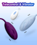 Lovesvibe 12 Vibration Bullet Vibrator & Egg Vibrator with Remote Control for Female Masturbation