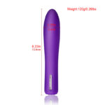 Lovesvibe 20 Vibration Silicone Massage Rechargeable Av Bullet Vibrator for Solos or Couples Play