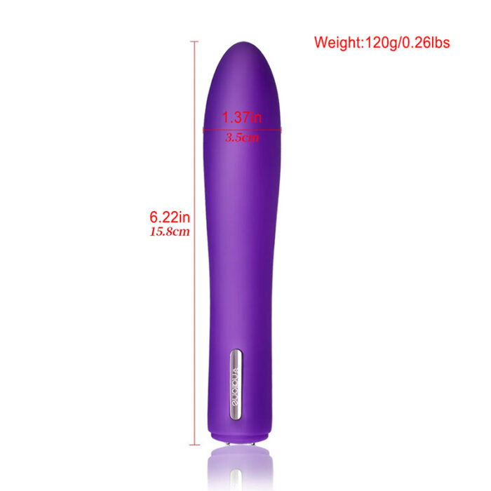 Lovesvibe 20 Vibration Silicone Massage Rechargeable Av Bullet Vibrator for Solos or Couples Play