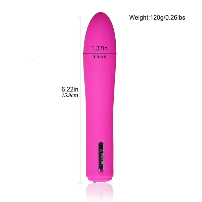 Lovesvibe 20 Vibration Silicone Massage Rechargeable Av Bullet Vibrator for Solos or Couples Play