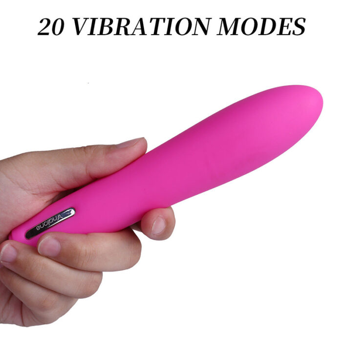Lovesvibe 20 Vibration Silicone Massage Rechargeable Av Bullet Vibrator for Solos or Couples Play