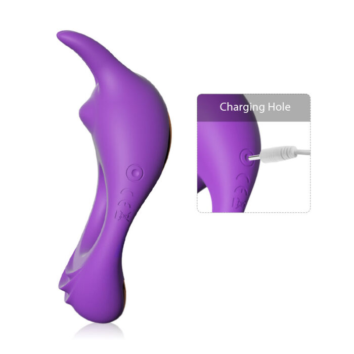 Lovesvibe 9 Vibrating Men's Silicone Rabbit Cock Ring for Penis Stimulation