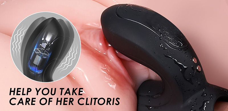 Lovesvibe 9 Vibrating Silicone Cock Rings with 3 Vibrating Eggs Perineum C Spot G Spot 3 in 1 Penis Ring 8