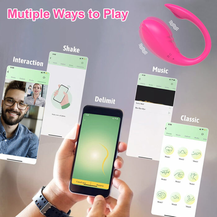 Lovesvibe 9 Vibration Clitoris Stimulator Egg Vibrators App Remote Control G Spot Massager