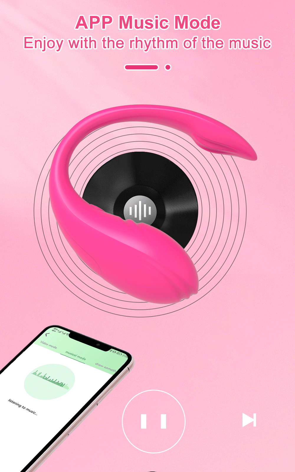 Lovesvibe 9 Vibration Clitoris Stimulator Egg Vibrators App Remote Control G Spot Massager