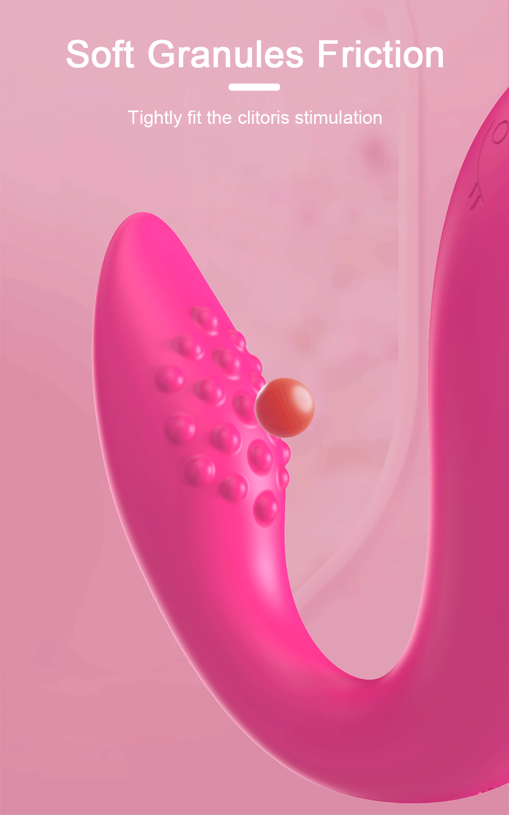 Lovesvibe 9 Vibration Double-Headed Vibrating Egg Soft Granules Friction with APP Control