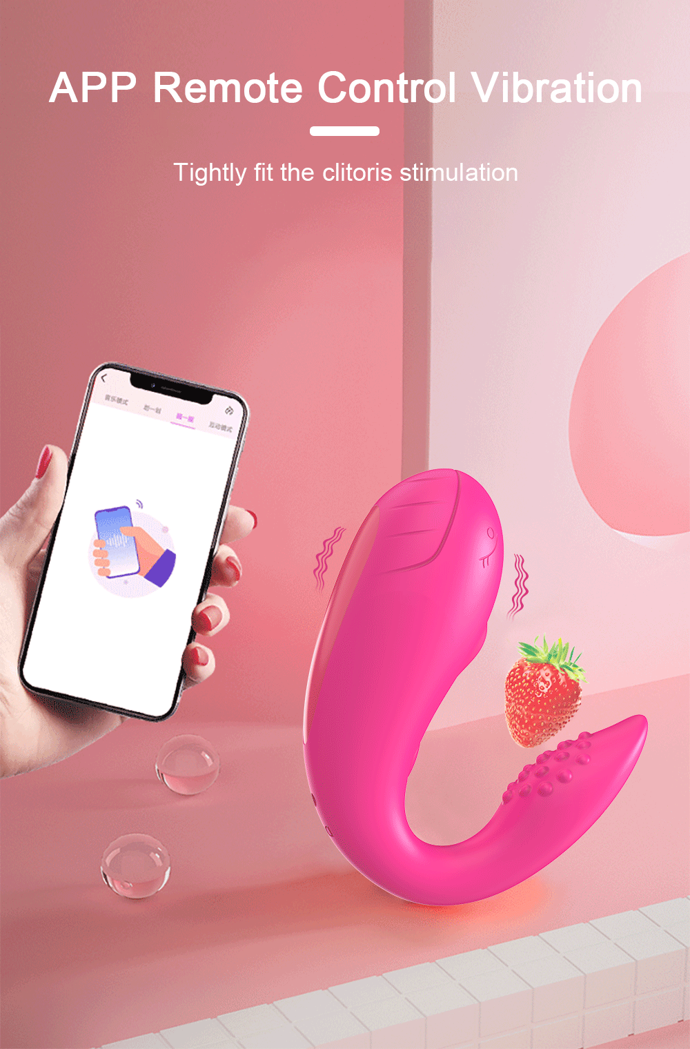 Lovesvibe 9 Vibration Double-Headed Vibrating Egg Soft Granules Friction with APP Control