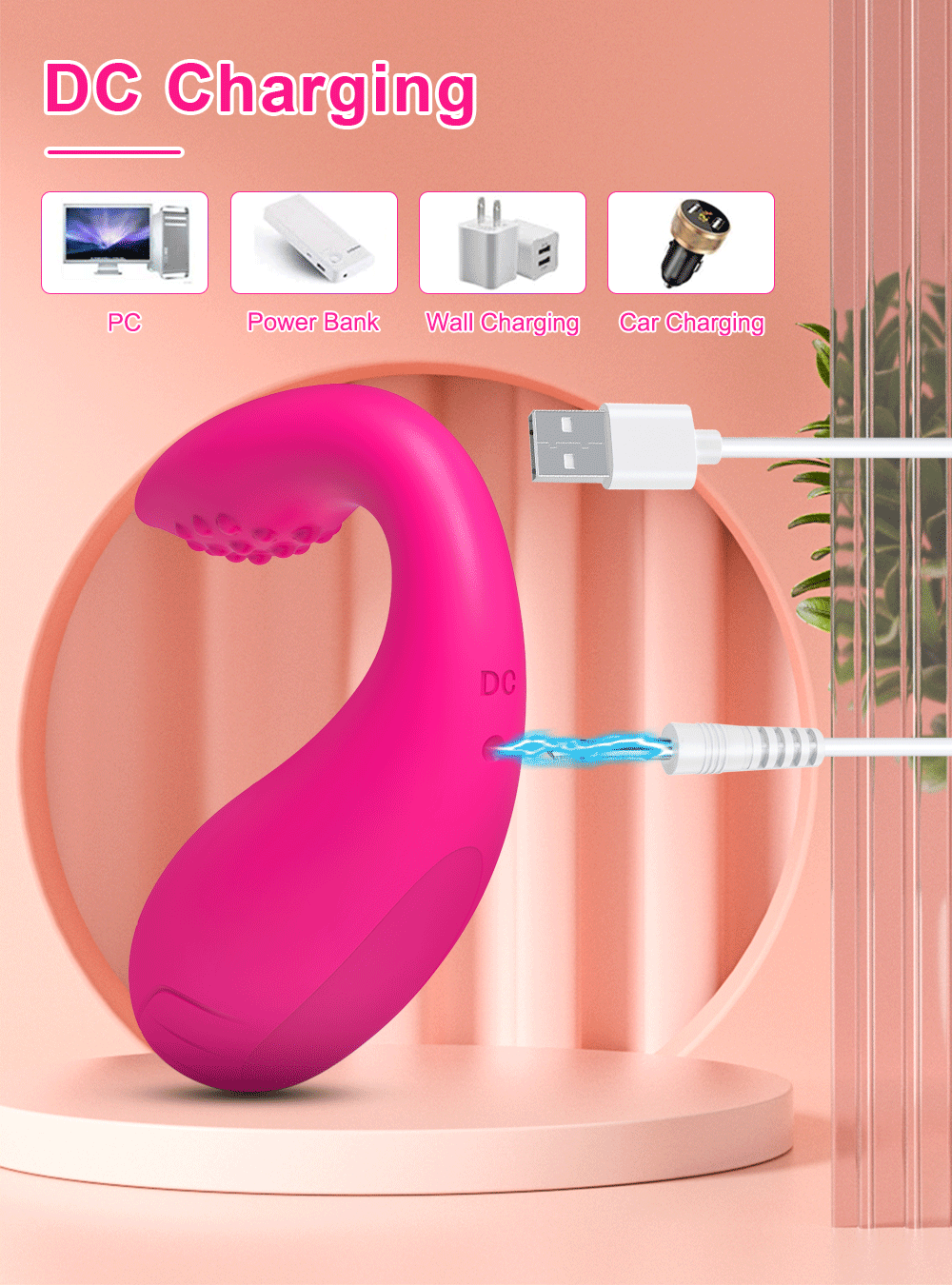 Lovesvibe 9 Vibration Double-Headed Vibrating Egg Soft Granules Friction with APP Control