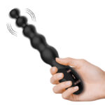 Lovesvibe 9 Vibration Modes Medical Silicone Vibrating Anal Beads Anal Vibrator with LED Screen