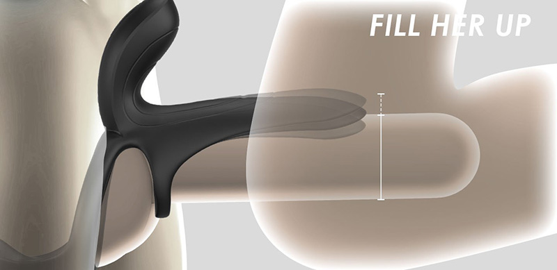Lovesvibe 9 Vibrierende Silikon Cockring Mit 3 Vibrierenden Eiern Perineum C Punkt G Punkt 3 in 1 Penisring 10 1