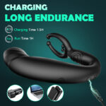Lovesvibe Blackhead Rotating Beads 9 Vibration Three-Turn Thread Male Prostate Massager