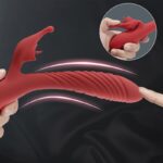 Lovesvibe Rechargeable Dual-Motor Rabbit Vibrator with Tongue Licking & Heating Function
