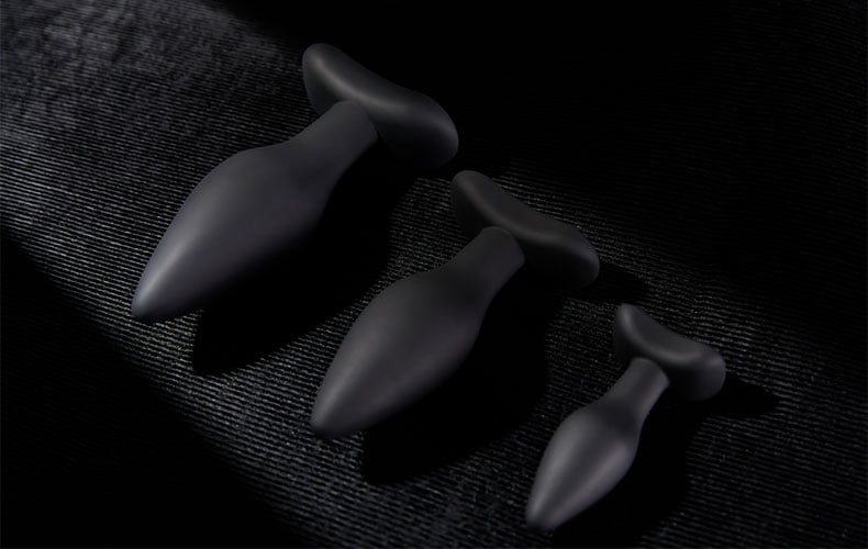 Lovesvibe Silicone Anal Training Butt Plug Set for Anal Training and Beginners - 3 Sizes