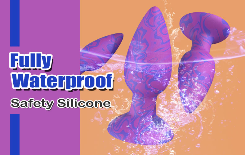 Lovesvibe Silicone Butt Plug Set for Progressive Anal Training with Flared Base & Tapered Tip