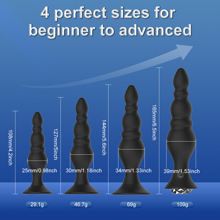 Lovesvibe Vibrating Anal Beads Wireless Remote Control Anal Plug for Prostate Stimulator
