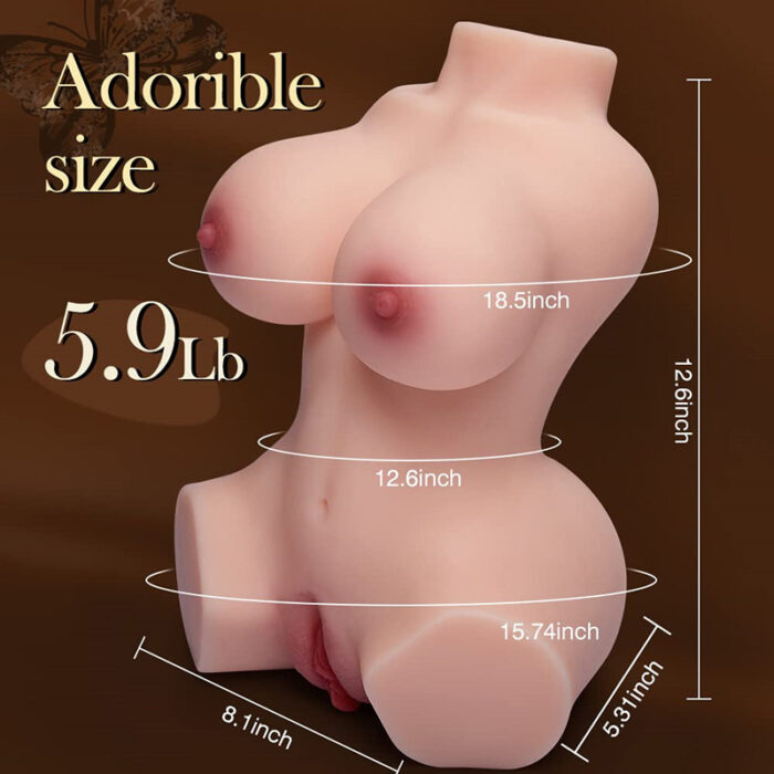 Marlene 3 in 1 Masturbator Torso Sex Doll with Realistic Boobs Vagina & Anal