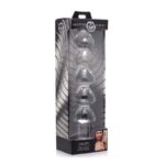11 Inch Glass Dildo Anal Beads, 5 Solid Bulbs & Non-porous for Temperature Play