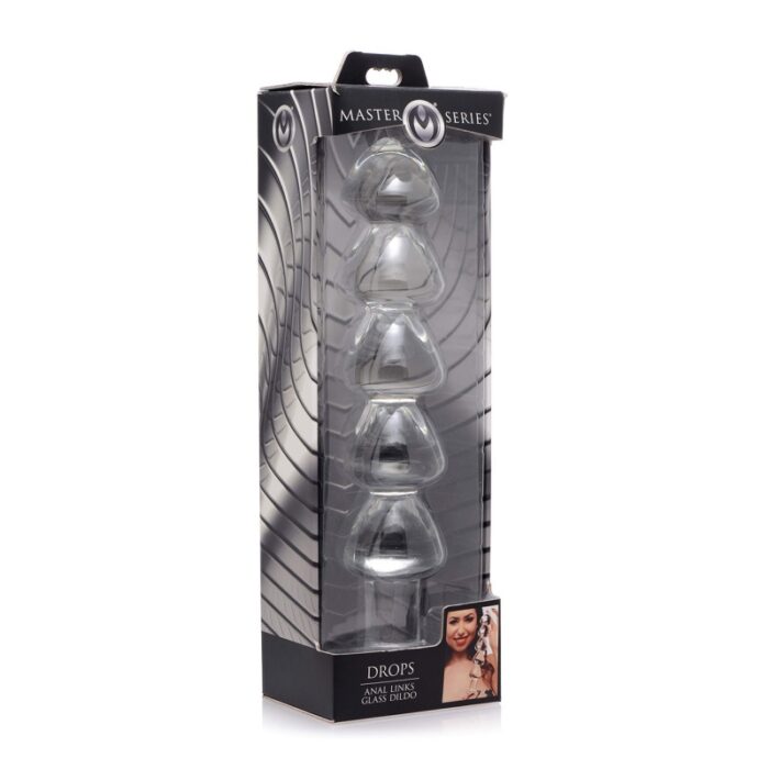 11 Inch Glass Dildo Anal Beads, 5 Solid Bulbs & Non-porous for Temperature Play