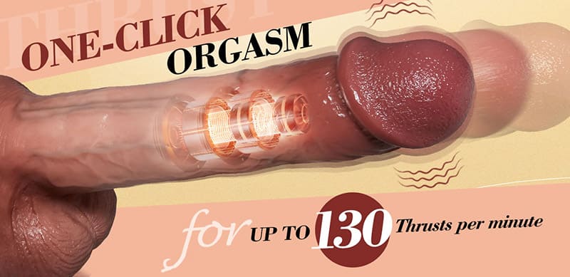 10.04 Inch 8 Vibrating 8 Thrusting Realistic Dildos with 107℉ Heating & Suction Base