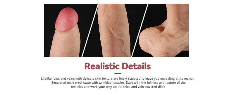 8.7 Inch Lifelike Texture Big Realistic Dildo Sex Toys for Women Men with Suction Cup