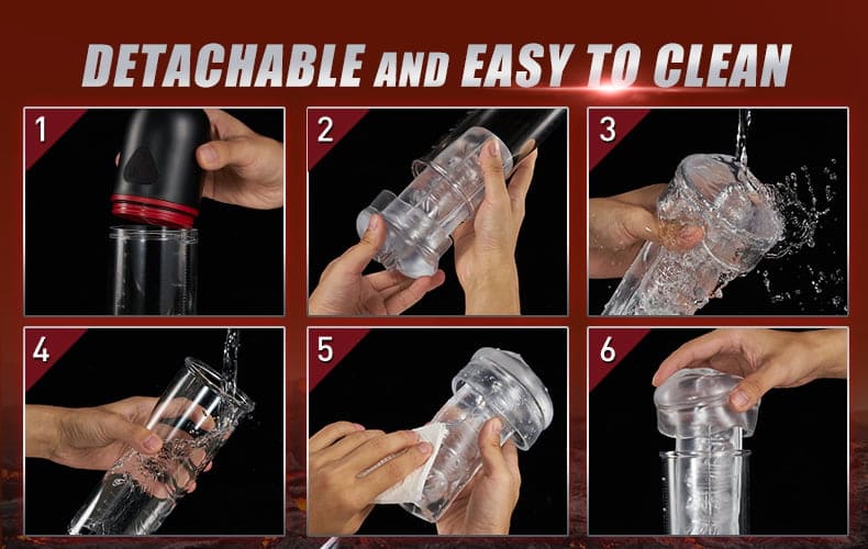 DREAMER Electric Penis Enlarge Vacuum Pump, 9 Vibrating 3 Sucking Penis Trainer Massager