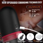 DREAMER Electric Penis Enlarge Vacuum Pump, 9 Vibrating 3 Sucking Penis Trainer Massager