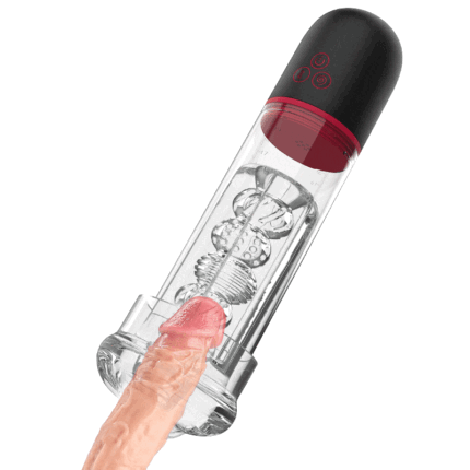 DREAMER Electric Penis Enlarge Vacuum Pump, 9 Vibrating 3 Sucking Penis Trainer Massager