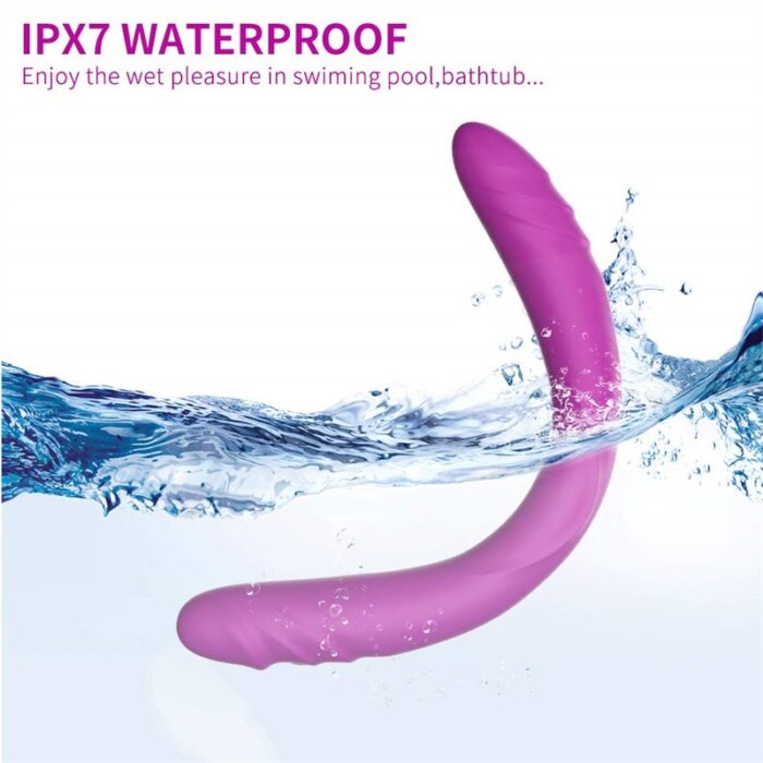 14.8 Inch Double Ended Dildo, 7 Vibration G-Spot Dildo for Women Lesbian Gay Orgasm
