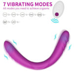 14.8 Inch Double Ended Dildo, 7 Vibration G-Spot Dildo for Women Lesbian Gay Orgasm