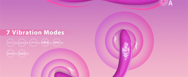 14.8 Inch Double Ended Dildo, 7 Vibration G-Spot Dildo for Women Lesbian Gay Orgasm