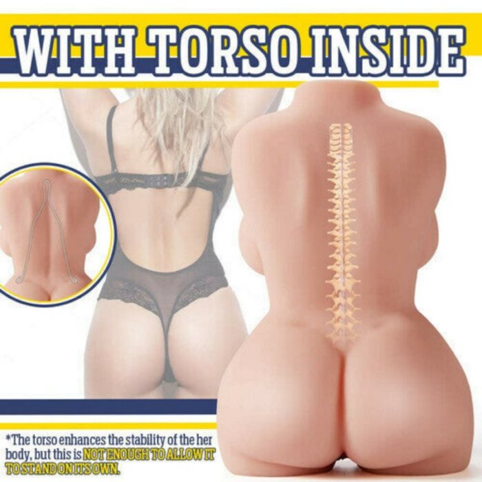 Erica Life Sized Sex Doll Torso Masturbator with Soft Big Boobs, Vagina & Anus