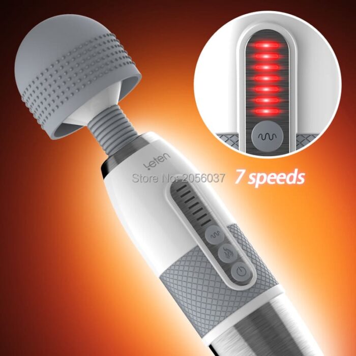 Leten 10 Vibration 6 Speed Strength Magic Wand Vibrator for Female Masturbation Orgasm