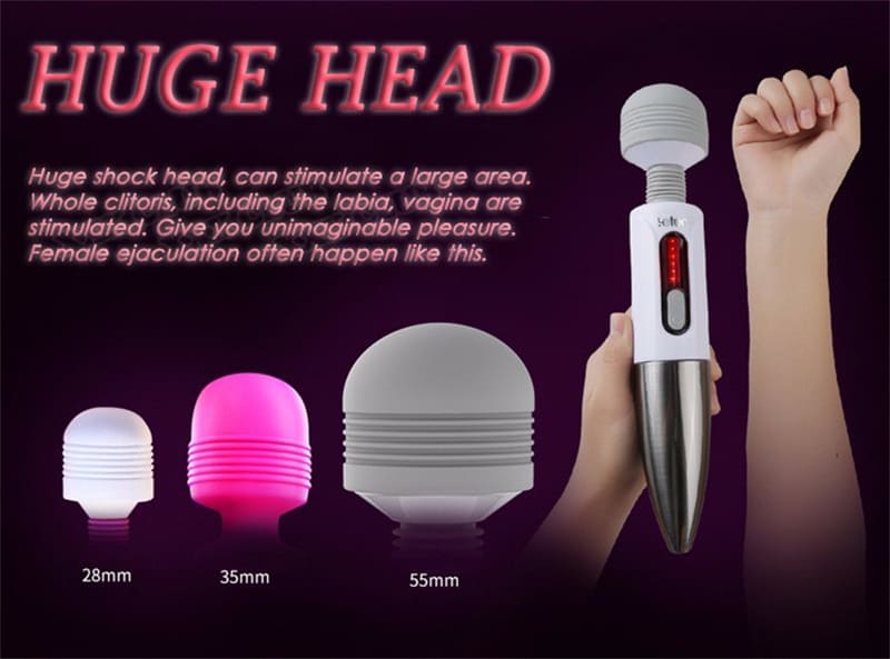 Leten 10 Vibration 6 Speed Strength Magic Wand Vibrator for Female Masturbation Orgasm