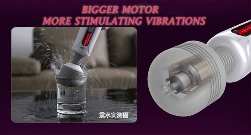 Leten 10 Vibration 6 Speed Strength Magic Wand Vibrator for Female Masturbation Orgasm