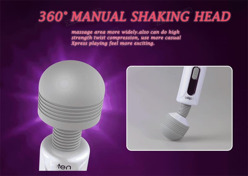 Leten 10 Vibration 6 Speed Strength Magic Wand Vibrator for Female Masturbation Orgasm