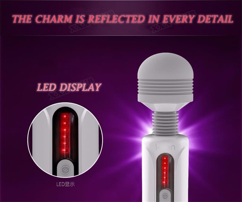 Leten 10 Vibration 6 Speed Strength Magic Wand Vibrator for Female Masturbation Orgasm